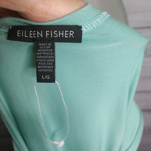 New EILEEN Fisher mint drop waist dress size - Picture 8 of 13